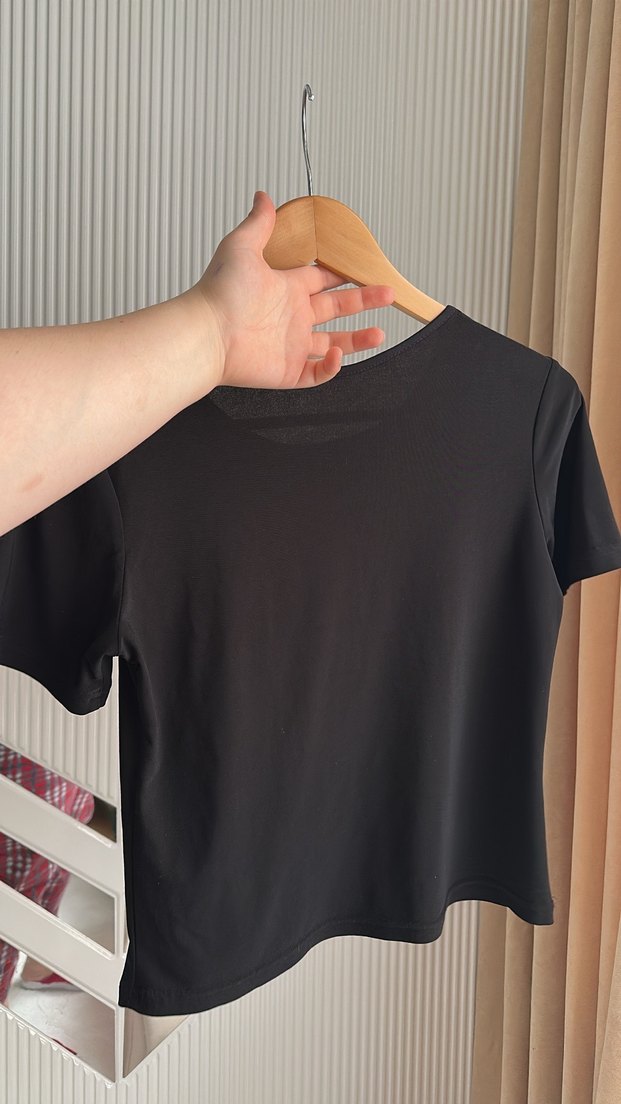 Siyah Kısa Kollu tişört - Görsel 3