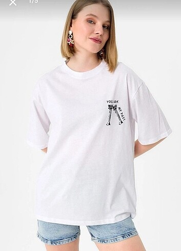 Happiness Çift Taraf Baskılı Oversize Unisex T-shirt