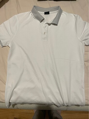 Erkek polo yaka beyaz tshirt