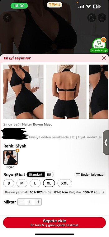 Siyah mayokini