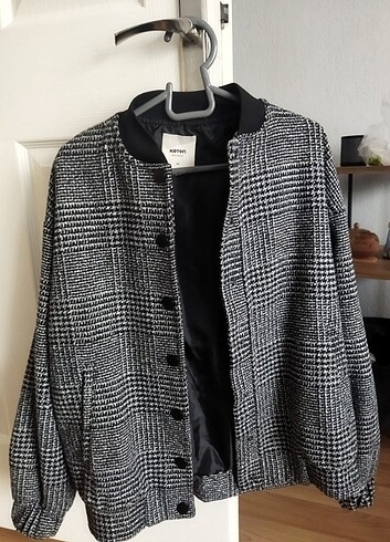 Kolon tüvit bomber ceket 