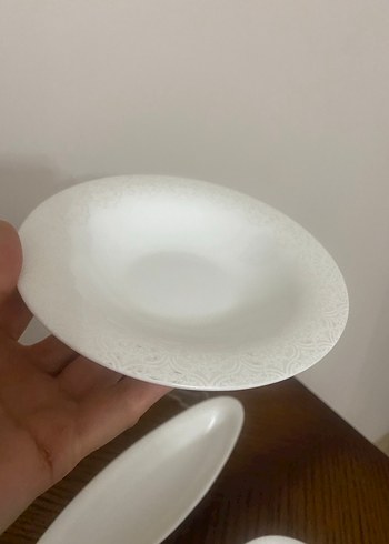 Sıfır Karaca fine pearl 3 lü kahvaltı tabağı - Görsel 5