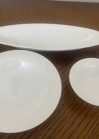 Sıfır Karaca fine pearl 3 lü kahvaltı tabağı - Görsel 2