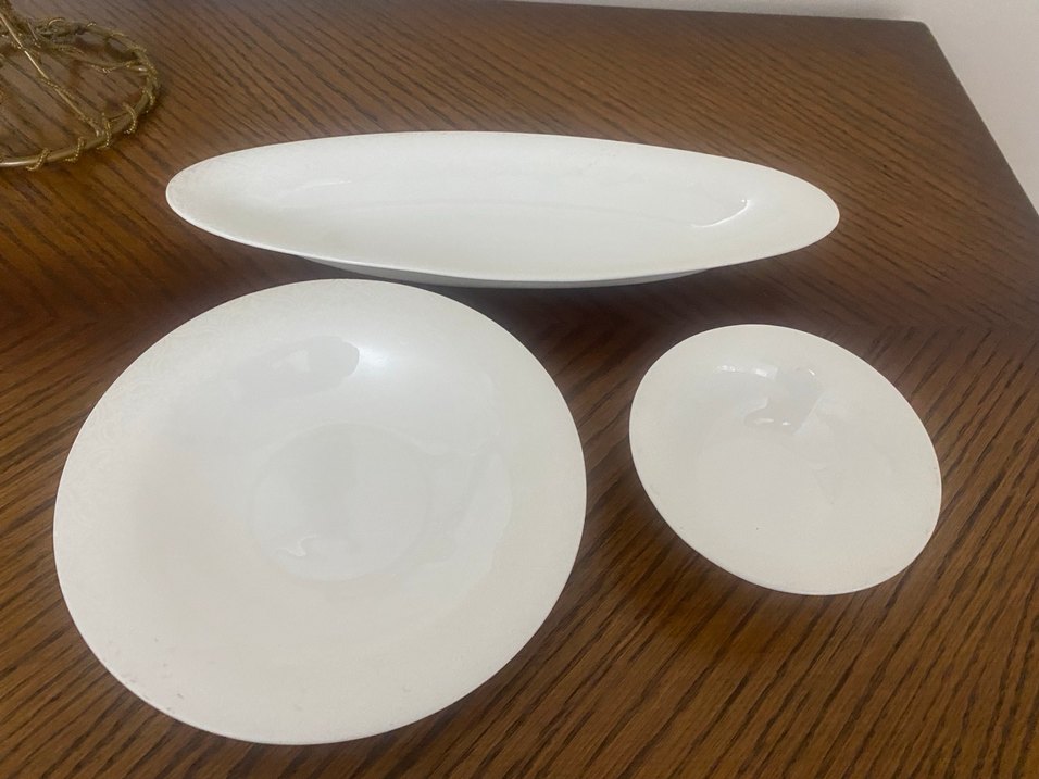 Sıfır Karaca fine pearl 3 lü kahvaltı tabağı - Görsel 2