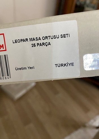 Sıfır Karaca home 12 kişilik 25 parça Leopar Desenli masa örtüsü - Görsel 9