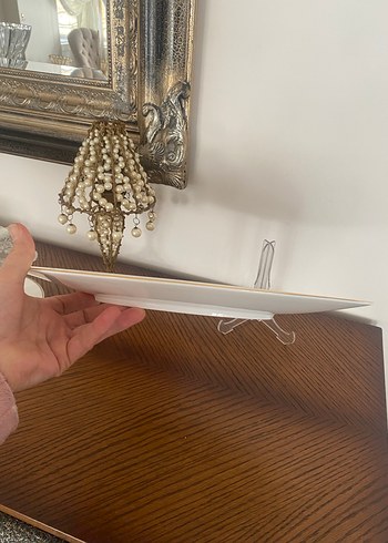 Sıfır Karaca fine pearl büyük kayık tabak - Görsel 7