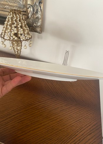 Sıfır Karaca fine pearl büyük kayık tabak - Görsel 10