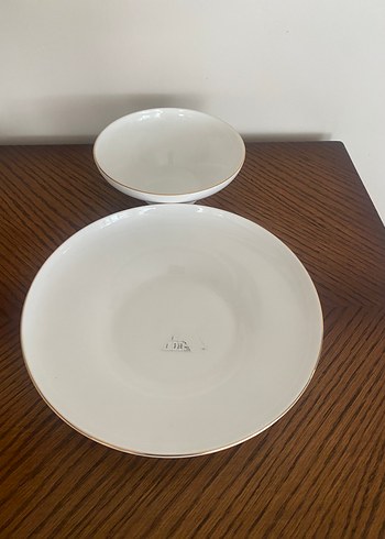 Sıfır Karaca porselen 1 adet yemek tabağı 1 adet kase seti - Görsel 11