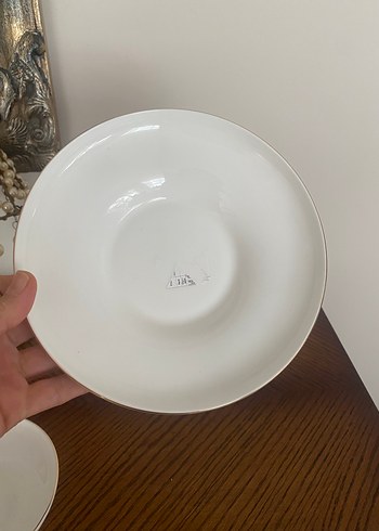 Sıfır Karaca porselen 1 adet yemek tabağı 1 adet kase seti - Görsel 5