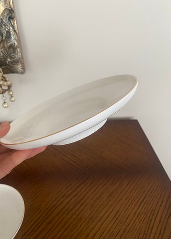 Sıfır Karaca porselen 1 adet yemek tabağı 1 adet kase seti - Görsel 4