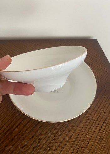 Sıfır Karaca porselen 1 adet yemek tabağı 1 adet kase seti - Görsel 2