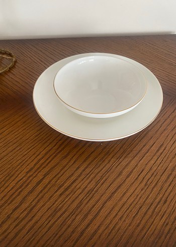 Sıfır Karaca porselen 1 adet yemek tabağı 1 adet kase seti - Görsel 9