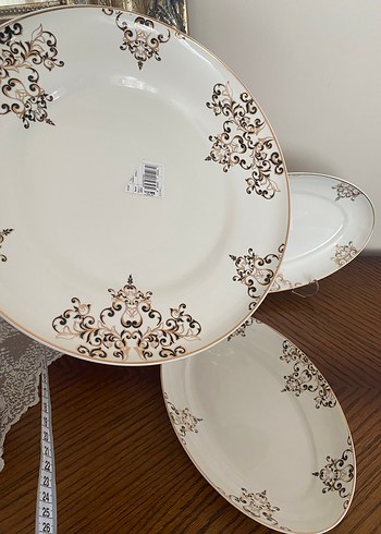 Sıfır Karaca 3 lü Porselen Tabak Seti - Görsel 6