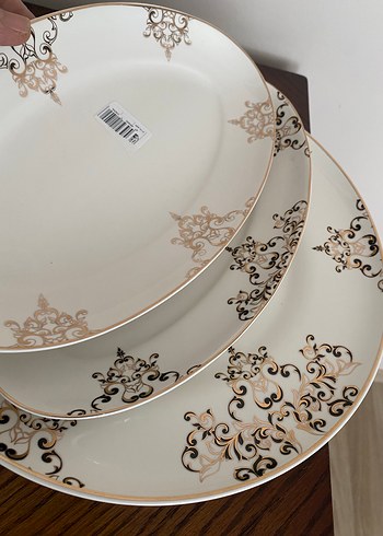 Sıfır Karaca 3 lü Porselen Tabak Seti - Görsel 10