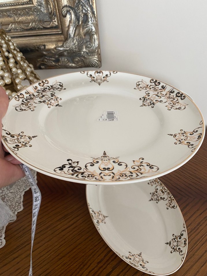 Sıfır Karaca 3 lü Porselen Tabak Seti - Görsel 4