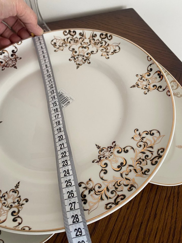 Sıfır Karaca 3 lü Porselen Tabak Seti - Görsel 5