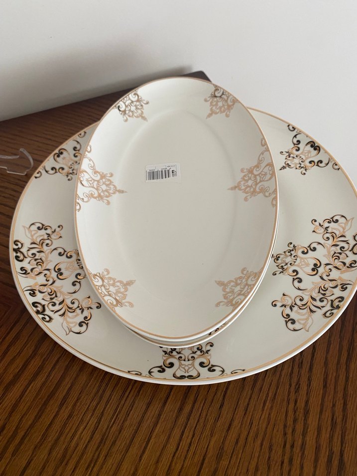 Sıfır Karaca 3 lü Porselen Tabak Seti - Görsel 3