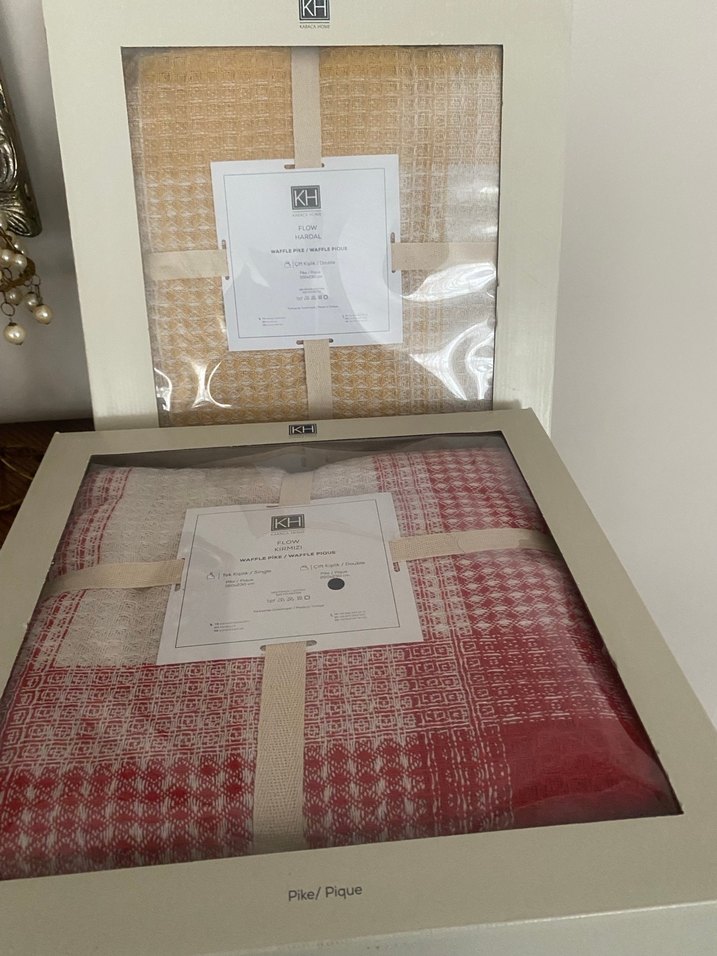 Sıfır Karaca çift kişilik pike - Görsel 5