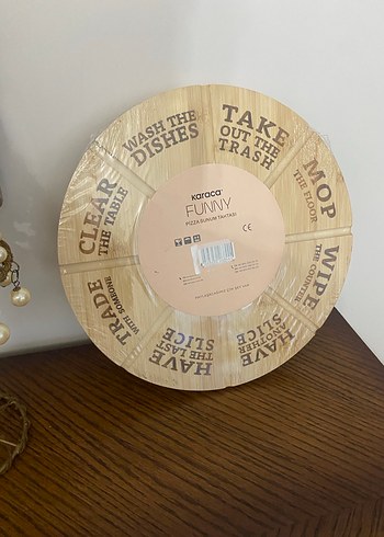 Sıfır Karaca Bambu Pizza Sunum Tahtası - Görsel 5