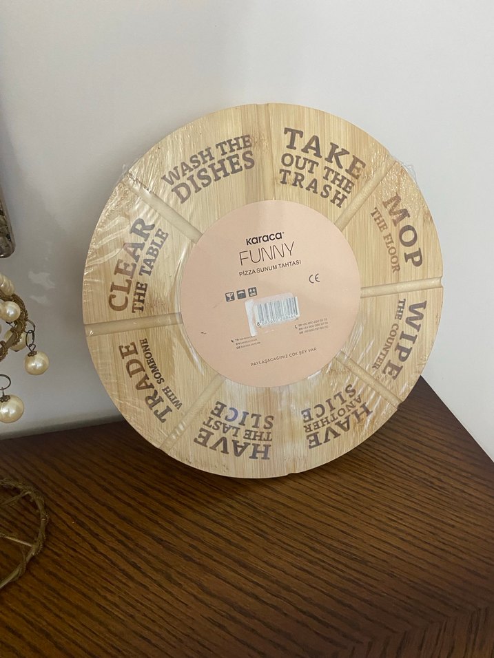 Sıfır Karaca Bambu Pizza Sunum Tahtası - Görsel 5