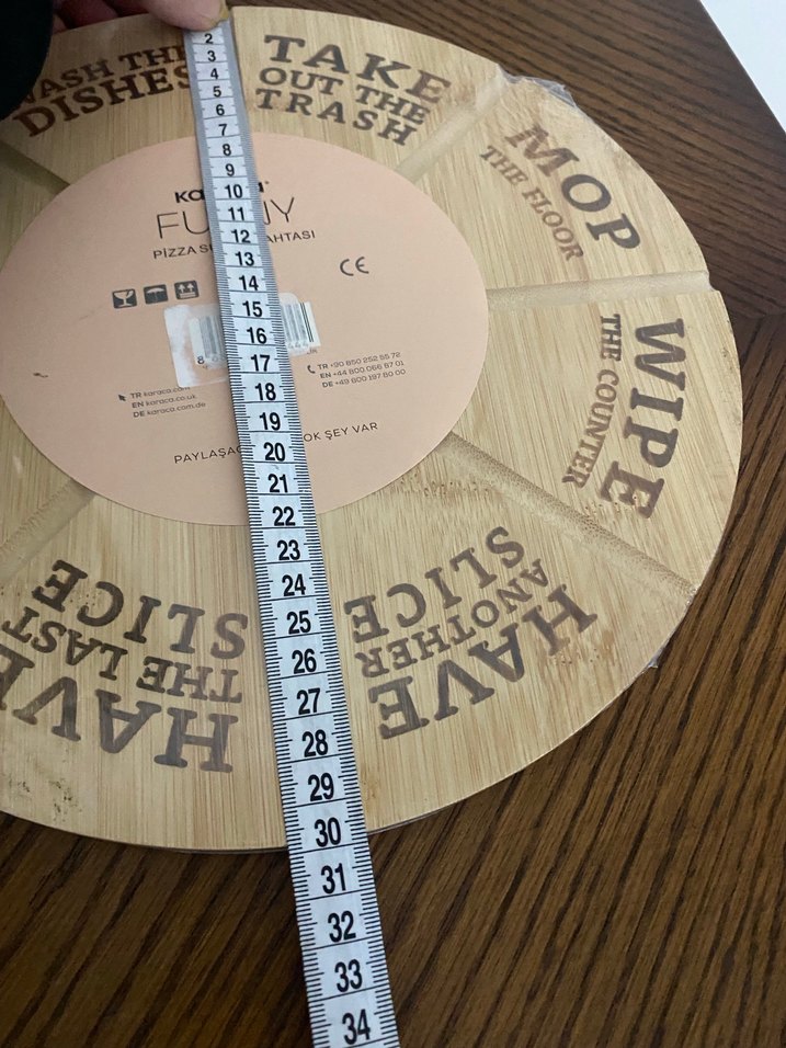 Sıfır Karaca Bambu Pizza Sunum Tahtası - Görsel 4