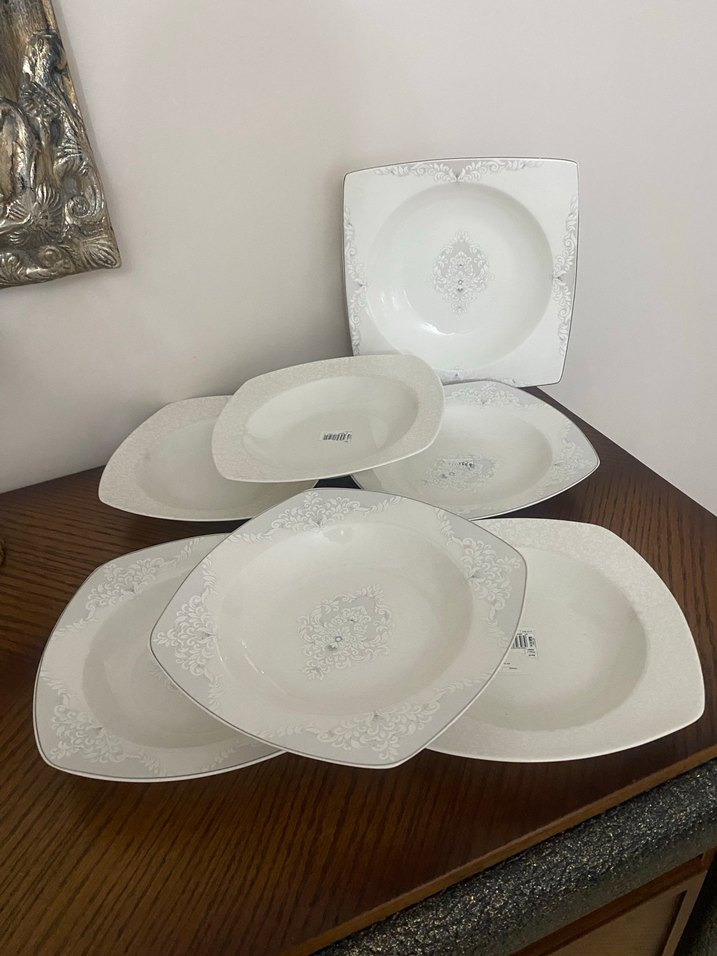 Sıfır Karaca 6 kişilik 10 parça kombin tabak seti - Görsel 2