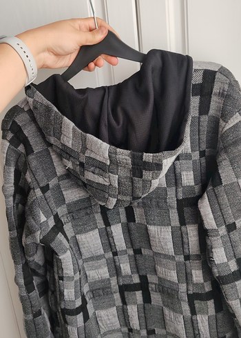 Bessini Kapüşonlu Fermuarlı Gri Erkek Sweatshirt