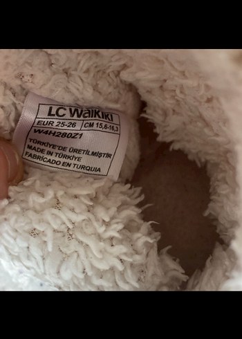 Kızlar için Bej Kürklü Sıcak Panduf - Görsel 2