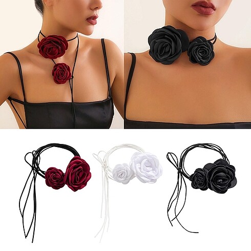 Zara choker Gül kolye