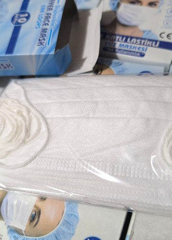 3 Katlı Lastikli Maske 50'li Paket - Görsel 7