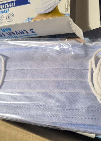 3 Katlı Lastikli Maske 50'li Paket - Görsel 5