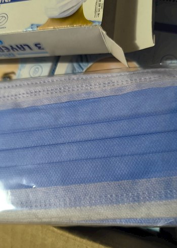 3 Katlı Lastikli Maske 50'li Paket - Görsel 3