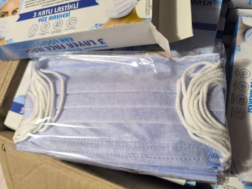 3 Katlı Lastikli Maske 50'li Paket - Görsel 5