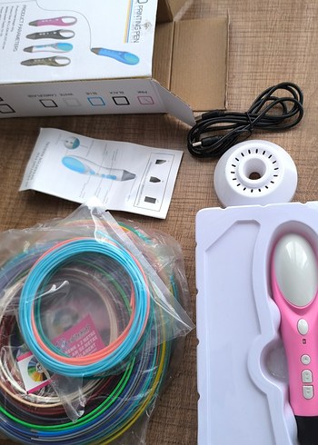 3D Kalem Yazıcı Seti ve Renkli Filamentler