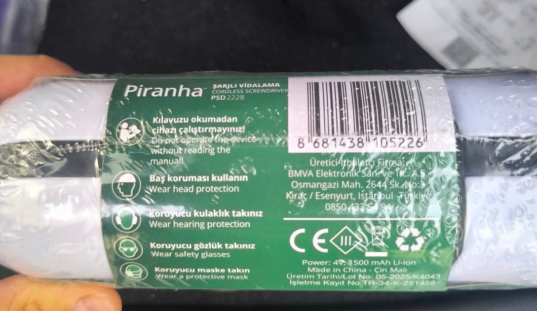 Piranha Şarjlı Vidalama Yeşil Tornavida Seti 30 Parça - Görsel 4