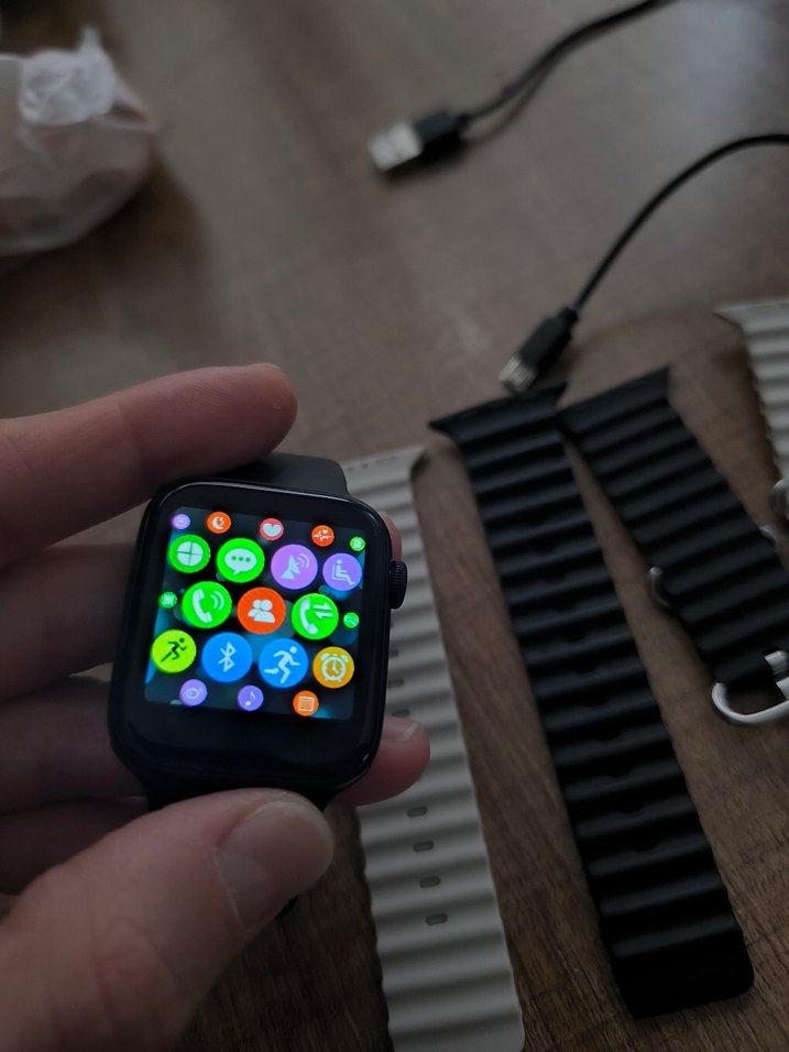 Siyah Akıllı Saat Watch 5 Nabız ve Aktivite Takibi - Görsel 2