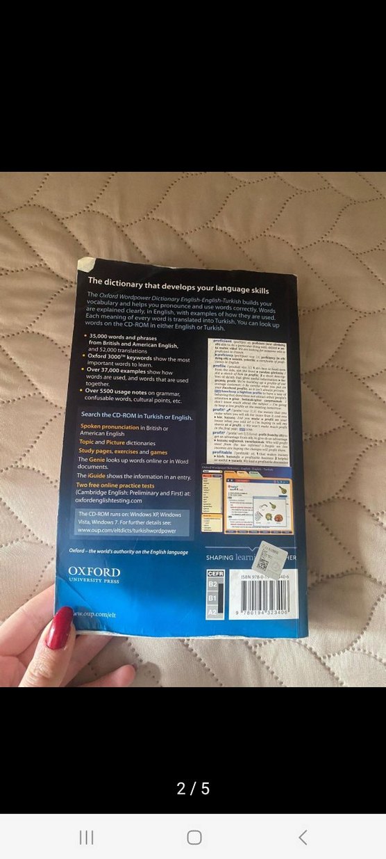 Oxford Wordpower İngilizce-İngilizce-Türkçe Sözlük - Görsel 2