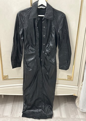 Zara drapeli elbise - Görsel 2