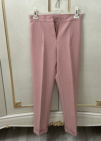 Dilara Nazan Düğmeli Uzun Bej Kadın Blazer takım - Görsel 2