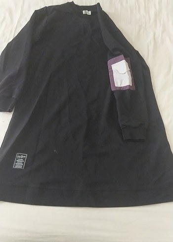 Siyah Kadın Uzun Kollu Salaş Sweatshirt