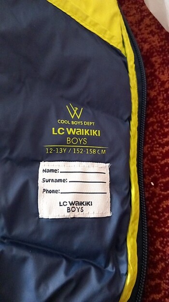 12-13 Yaş Beden Lcw 12,13 yaş şişme yelek mevsimlik.