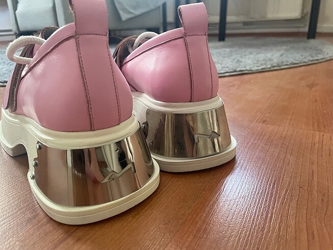 37 Beden Kawai platform dolgu topuk pembe