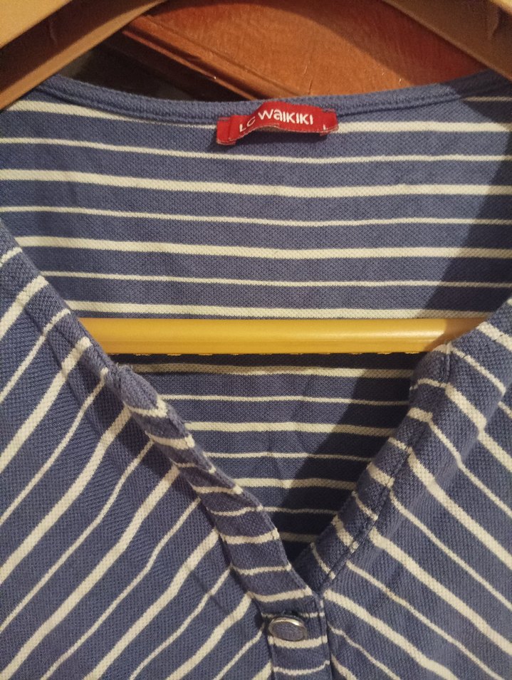 Çizgili  Midi Bohem Elbise - Görsel 2