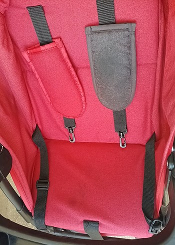 Koyu Kırmızı Çift Yönlü Bebek Arabası - Görsel 7