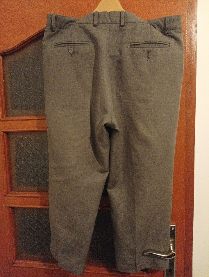 Gri Keten Erkek Pantolon - Görsel 2