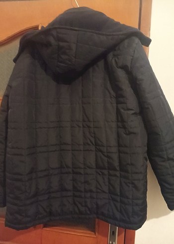 Düğmeli Siyah Erkek Mont - Görsel 4