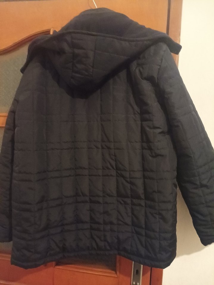 Düğmeli Siyah Erkek Mont - Görsel 4