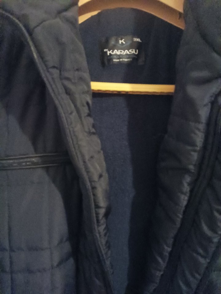 Düğmeli Siyah Erkek Mont - Görsel 3