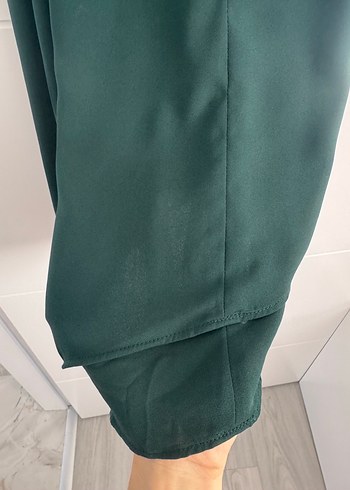 H&M Kolsuz Kısa Yeşil Elbise