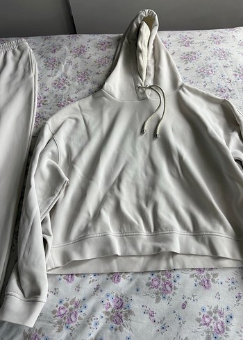 Oysho Kadın Beyaz Rahat Kesim Eşofman Takımı - Görsel 3